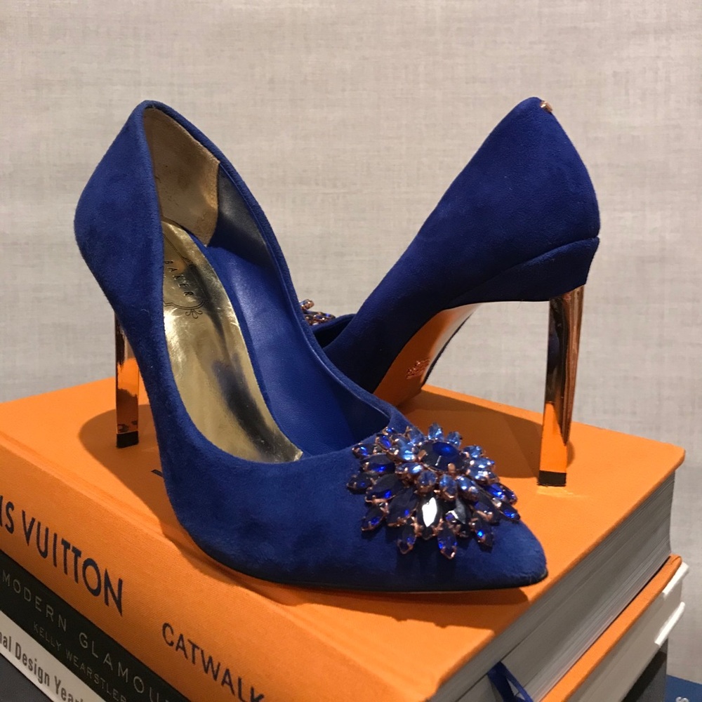 Ted Baker Blue Suede Pumps